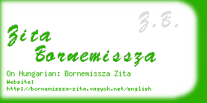 zita bornemissza business card